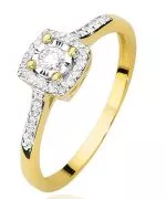 Prsteň Bonore - Zlato 585 - Diamant 0,08 ct