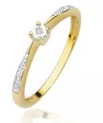 Prsteň Bonore - Zlato 585 - Diamant 0,0086 ct