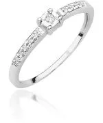 Prsteň Bonore - Biele Zlato 585 - Diamant 0,02 ct