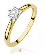 Prsteň Bonore - Zlato 585 - Diamant 0,08 ct