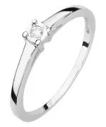 Prsteň Bonore - Biele Zlato 585 - Diamant 0,03 ct