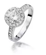 Prsteň Bonore - Biele Zlato 585 - Diamant 0,5 ct