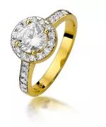 Prsteň Bonore - Zlato 585 - Diamant 0,4 ct