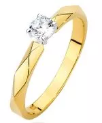 Prsteň Bonore - Zlato 585 - Diamant 0,2 ct