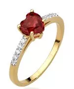 Prsteň Bonore - Zlato 585 - Rubín 1,1 ct