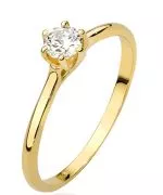 Prsteň Bonore - Zlato 585 - Diamant 0,2 ct