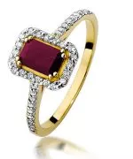 Prsteň Bonore - Zlato 585 - Rubín 0,8 ct