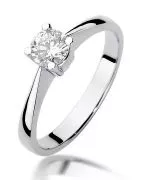 Prsteň Bonore - Biele Zlato 585 - Diamant 0,5 ct