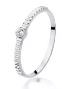Prsteň Bonore - Biele Zlato 585 - Diamant 0,04 ct