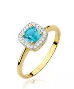 Prsteň Bonore - Zlato 585 - Topaz 0,7 ct