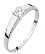 Prsteň Bonore - Biele Zlato 585 - Diamant 0,25 ct