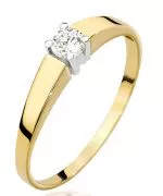 Prsteň Bonore - Zlato 585 - Diamant 0,25 ct