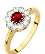 Prsteň Bonore - Zlato 585 - Rubín 0,6 ct