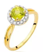 Prsteň Bonore - Zlato 585 - Olivín 0,9 ct
