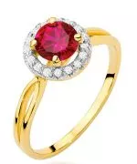 Prsteň Bonore - Zlato 585 - Rubín 1,2 ct