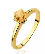 Prsteň Bonore - Zlato 585 - Citrón 0,5 ct
