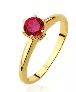 Prsteň Bonore - Zlato 585 - Rubín 0,6 ct