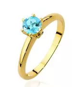 Prsteň Bonore - Zlato 585 - Topaz 0,5 ct