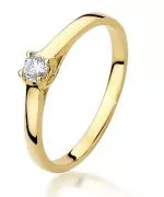 Prsteň Bonore - Zlato 585 - Diamant 0,12 ct