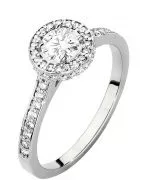 Prsteň Bonore - Biele Zlato 585 - Diamant 0,5 ct