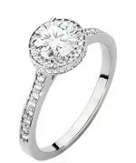 Prsteň Bonore - Biele Zlato 585 - Diamant 0,7 ct