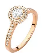 Prsteň Bonore - Ružové Zlato 585 - Diamant 0,5 ct