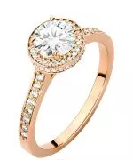 Prsteň Bonore - Ružové Zlato 585 - Diamant 0,7 ct