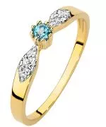 Prsteň Bonore - Zlato 585 - Topaz 0,15Ct ct