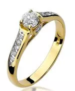 Prsteň Bonore - Zlato 585 - Diamant 0,23 ct