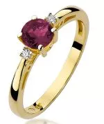 Prsteň Bonore - Zlato 585 - Rubín 0,6 ct