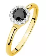Prsteň Bonore - Zlato 585 - Čierny Diamant 0,5 ct