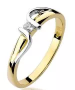 Prsteň Bonore - Zlato 585 - Diamant 0,05 ct