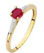 Prsteň Bonore - Zlato 585 - Rubín 0,3 ct