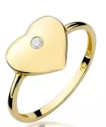 Prsteň Bonore - Zlato 585 - Diamant 0,03 ct