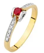 Prsteň Bonore - Zlato 585 - Rubín 0,15 ct