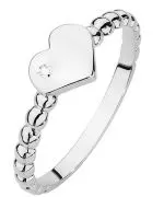 Prsteň Bonore - Biele Zlato 585 - Diamant 0,01 ct