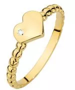Prsteň Bonore - Zlato 585 - Diamant 0,01 ct