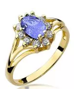Prsteň Bonore - Zlato 585 - Tanzanit 0,7 ct