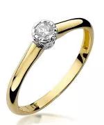 Prsteň Bonore - Zlato 585 - Diamant 0,13 ct