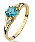 Prsteň Bonore - Zlato 585 - Topaz 0,7 ct