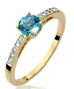 Prsteň Bonore - Zlato 585 - Topaz 0,5 ct