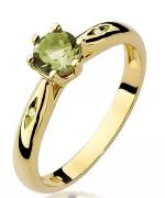 Prsteň Bonore - Zlato 585 - Olivín 0,6 ct