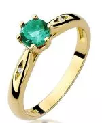 Prsteň Bonore - Zlato 585 - Smaragd 0,5 ct