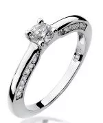 Prsteň Bonore - Biele Zlato 585 - Diamant 0,3 ct