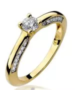 Prsteň Bonore - Zlato 585 - Diamant 0,3 ct
