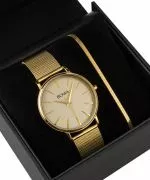 BOWA Praha Full-Gold Mesh 38 Gift Set (hodinky + náramok)