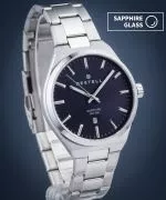 Hodinky pánske DESTELL Aries Navy Blue Silver Steel Sapphire