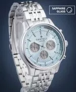 Hodinky pánske DESTELL Circinus Ice Blue Silver Steel Chronograph Sapphire
