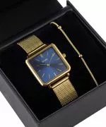Hodinky dámske BOWA Vienna Navy Blue-Gold Mesh 29