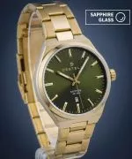 Hodinky pánske DESTELL Aries Green Gold Steel Sapphire